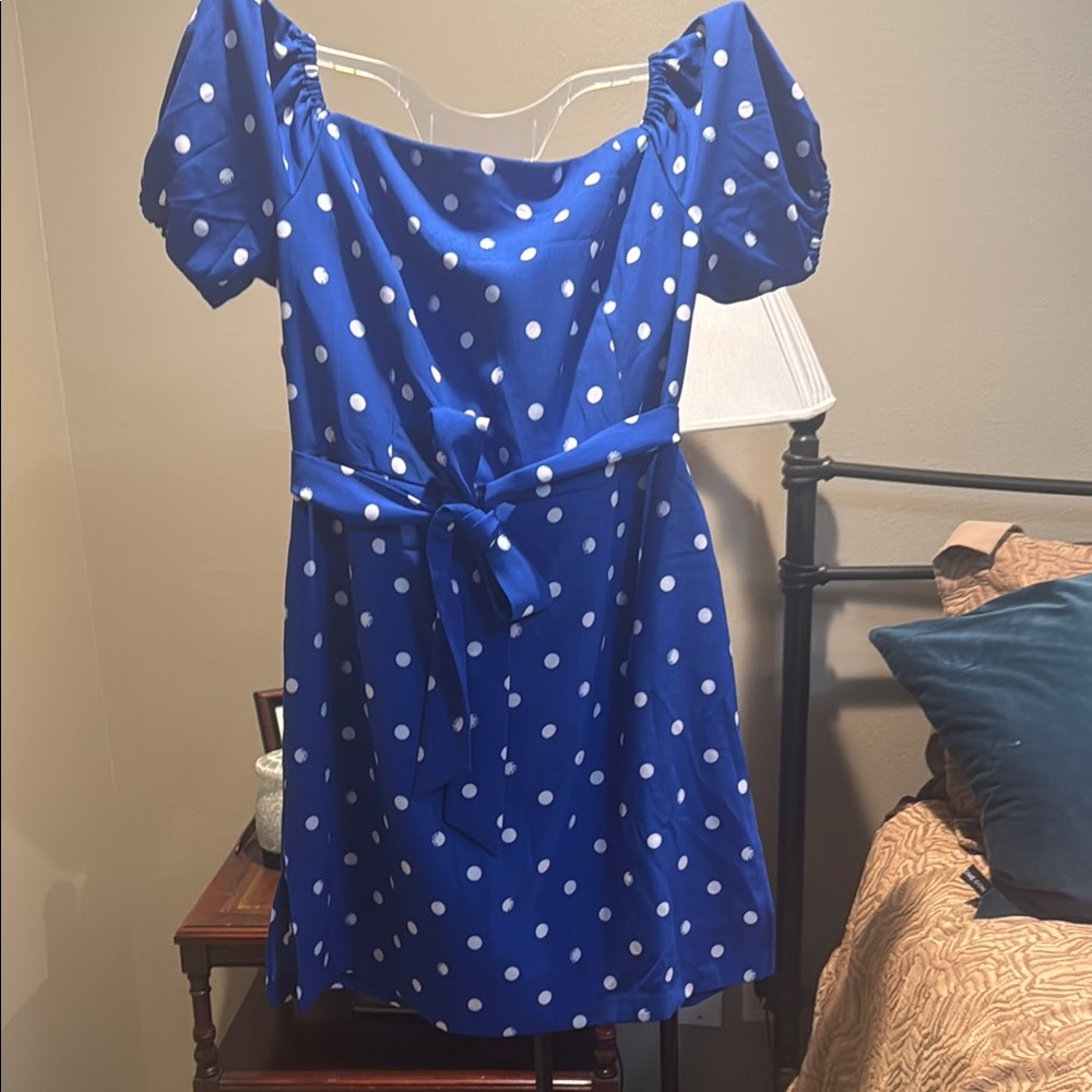 Lilly Pulitzer Blue Polka Dot Romper